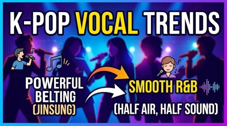 The Evolution of K-Pop Vocal Trends: From Powerful Belting to R&B Grooves
