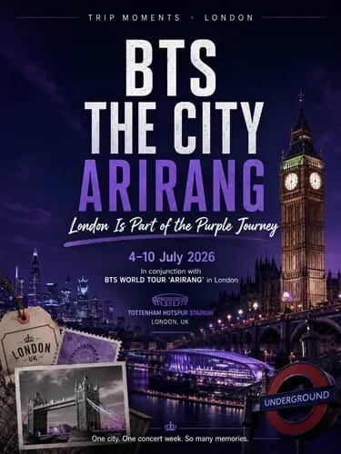 방탄소년단(BTS) 2026 런던 콘서트 총정리: 토트넘 스타디움 12만석 매진과 현장 이슈